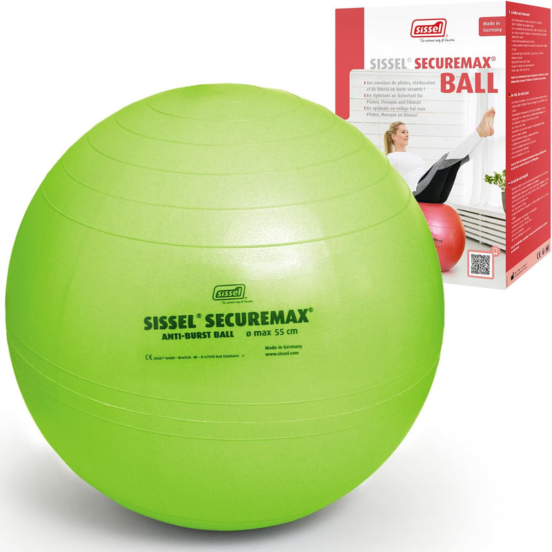 Sissel SECUREMAX Gymnastikball | Belastung bis 500 kg | 100% PVC & recyclebar | Für Fitness & Therap