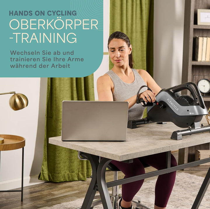Lifepro 3-in-1-Fahrrad-Pedaltrainer unter dem Schreibtisch mit Widerstandsbändern – Arm-, Fuss- und