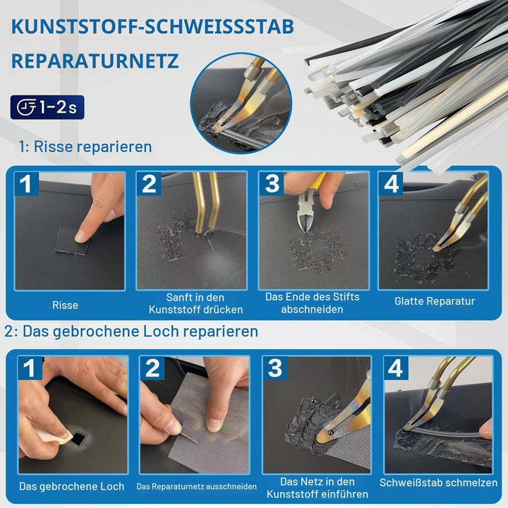 200W 2-in-1 Kunststoff Schweissen Maschine Auto Stossstange Reparatur Set mit 1000PCS Schweissnagel&amp;