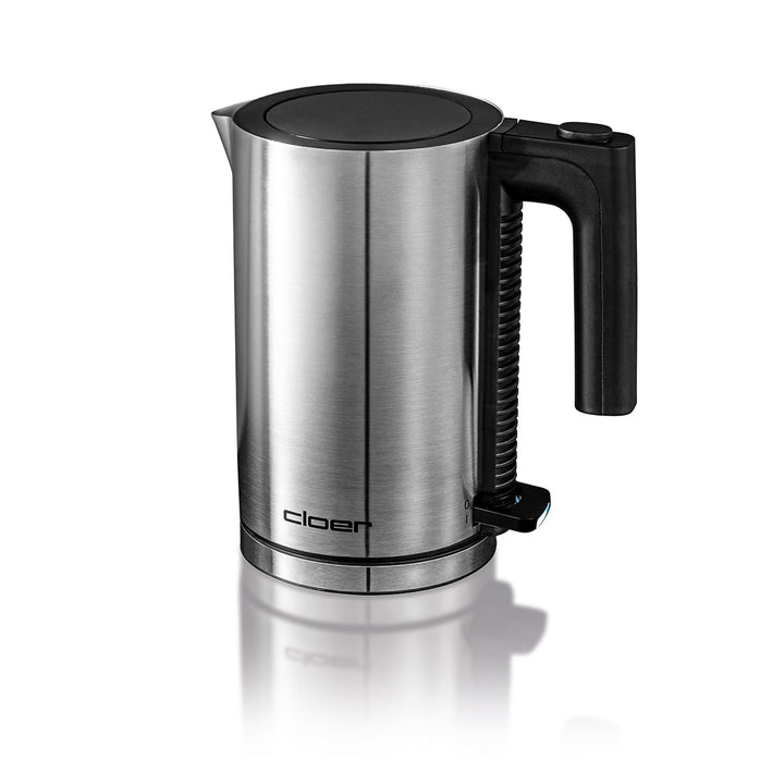 Cloer 4990 David, Wasserkocher, 1960 W, Einhandbedienung, 0,8 Liter, mattierter Edelstahlbehälter, T