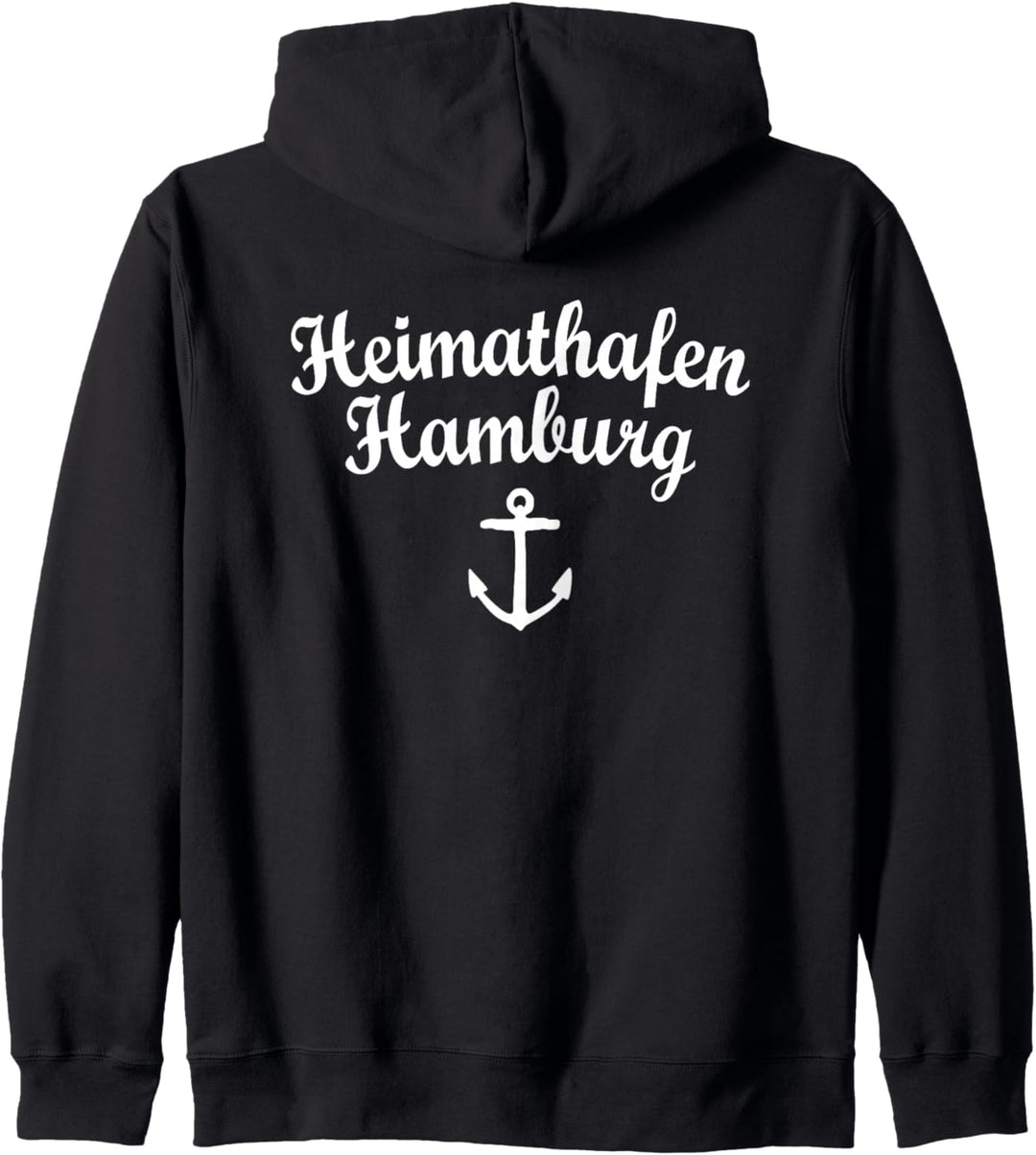 Heimathafen Hamburg (Weiss) Hamburg Kapuzenjacke
