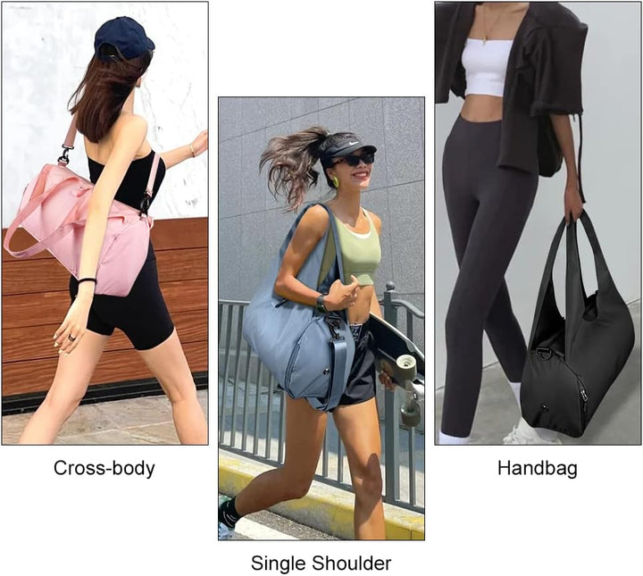 Sporttasche, Reisetasche mit Schuhfach & Nassfach, Gross Gym Tasche für Damen und Herren, wasserdich