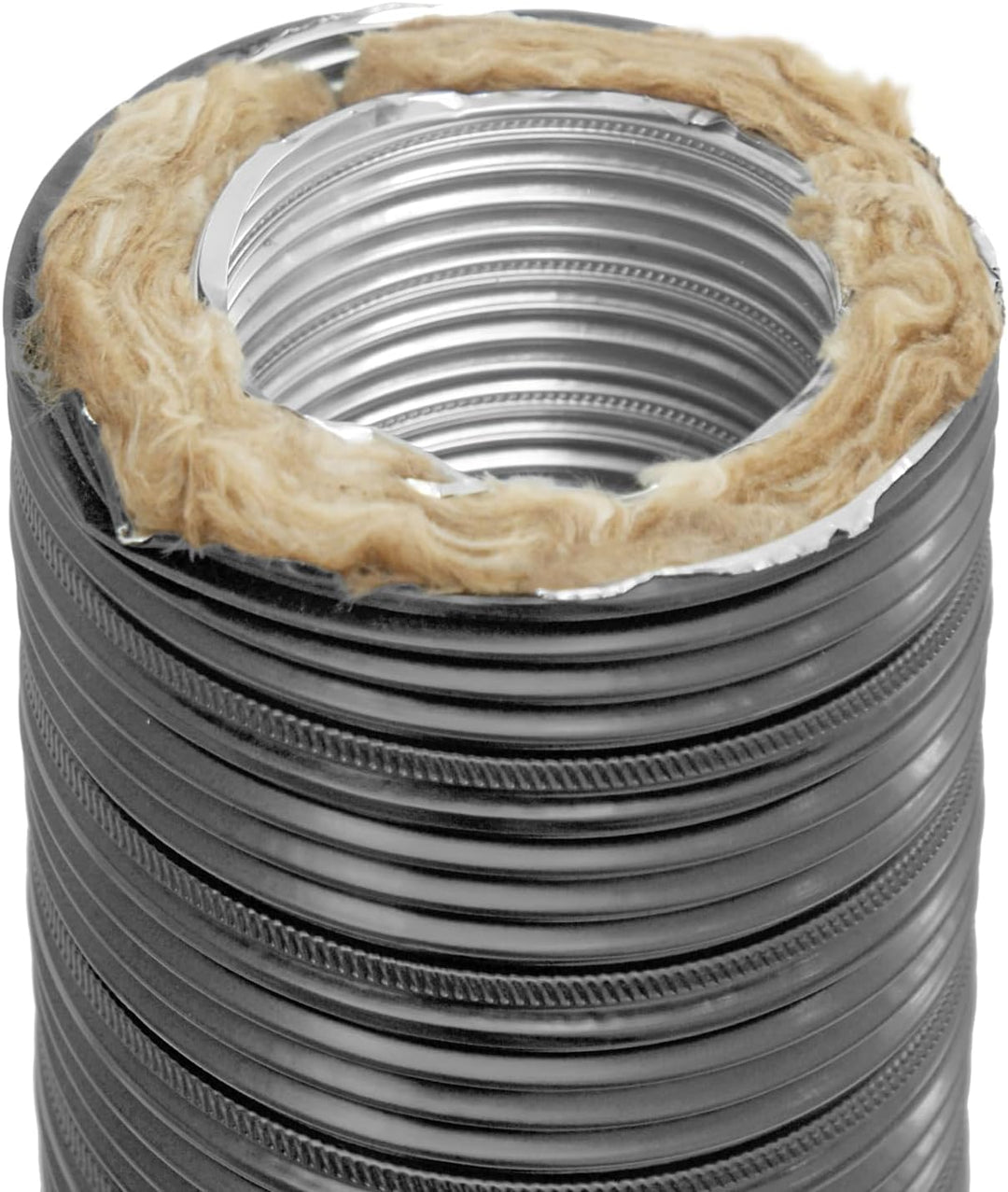 raik Therm Flex Aluflexrohr isoliert für Aussenluft-Anschluss Ø 125 mm Länge 0,75 m grau doppelwandi