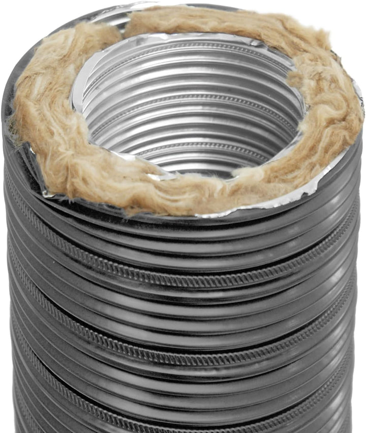 raik Therm Flex Aluflexrohr isoliert für Aussenluft-Anschluss Ø 125 mm Länge 0,75 m grau doppelwandi
