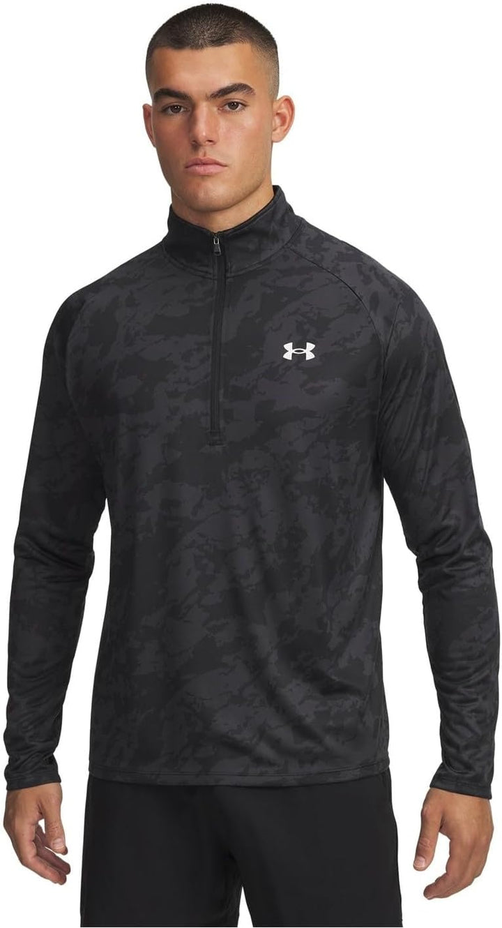 Under Armour Herren UA Tech 1/2 Zip Pullover M (007) Schwarz/Weiss, M (007) Schwarz/Weiß