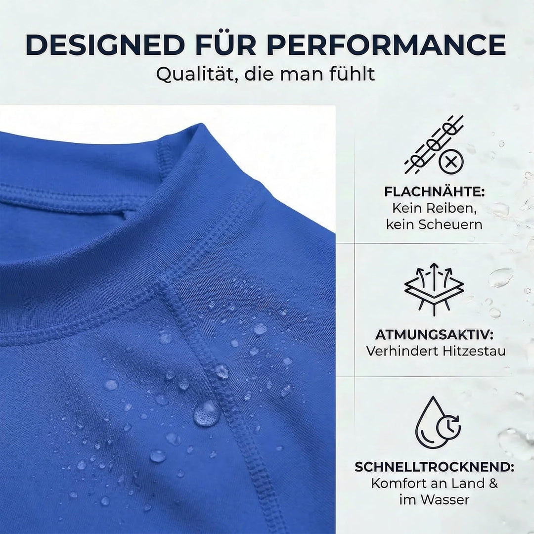 iQ-UV Shirt Herren Slim Fit Blau (Dunkelblau) S, Blau (Dunkelblau) S