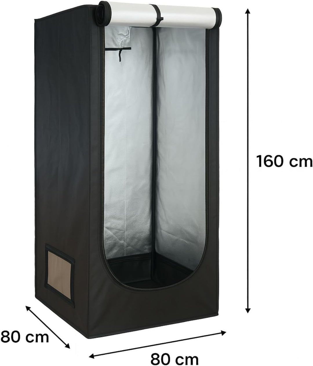 Weedness Grow Box Komplett Set LED 150 Watt Basic 80x80x160 cm - Zuchtzelt Growschrank Growzelt Anba