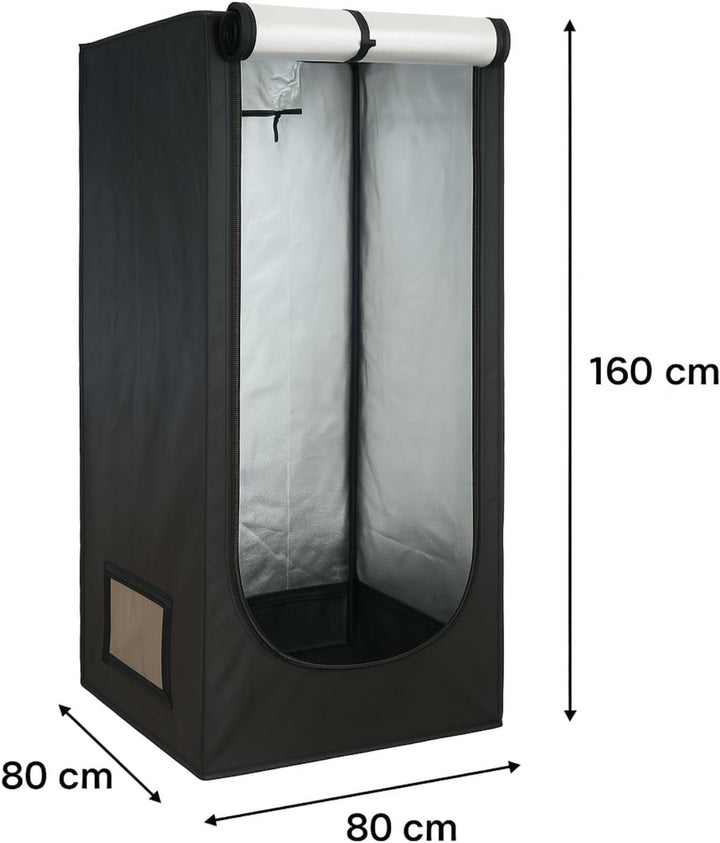 Weedness Grow Box Komplett Set LED 240 Watt Basic 80x80x160 cm - Zuchtzelt Growschrank Growzelt Anba