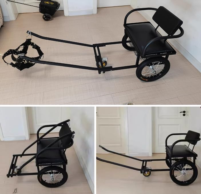 Hundewagen Mit Sitz Grosser Hundekarren/Hundeanhänger Für Transport, Jogging &amp; Einkauf Robuster Wage