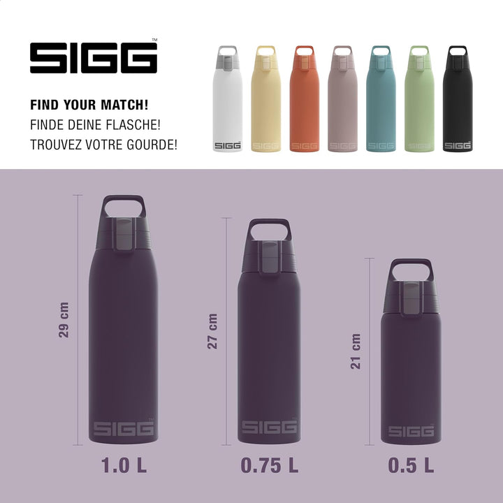 SIGG - Isolierte Trinkflasche - Thermosflasche Shield Therm One Nocturne kohlensäurehaltige Getränke