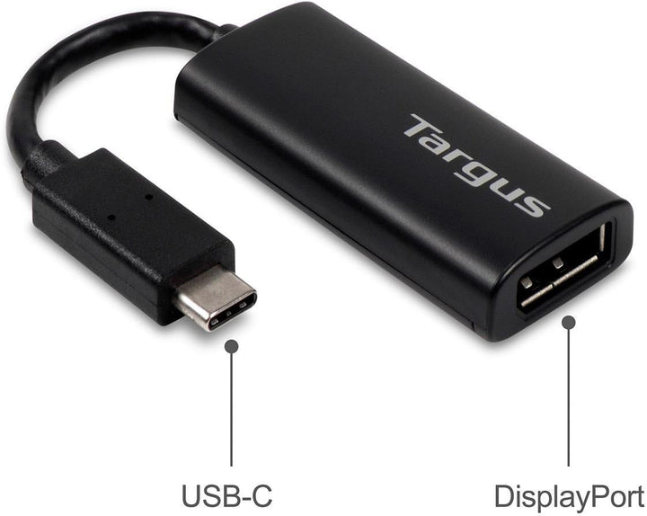 Targus ACA932EUZ USB-C-an-DisplayPort-Adapter - Schwarz, DisplayPort