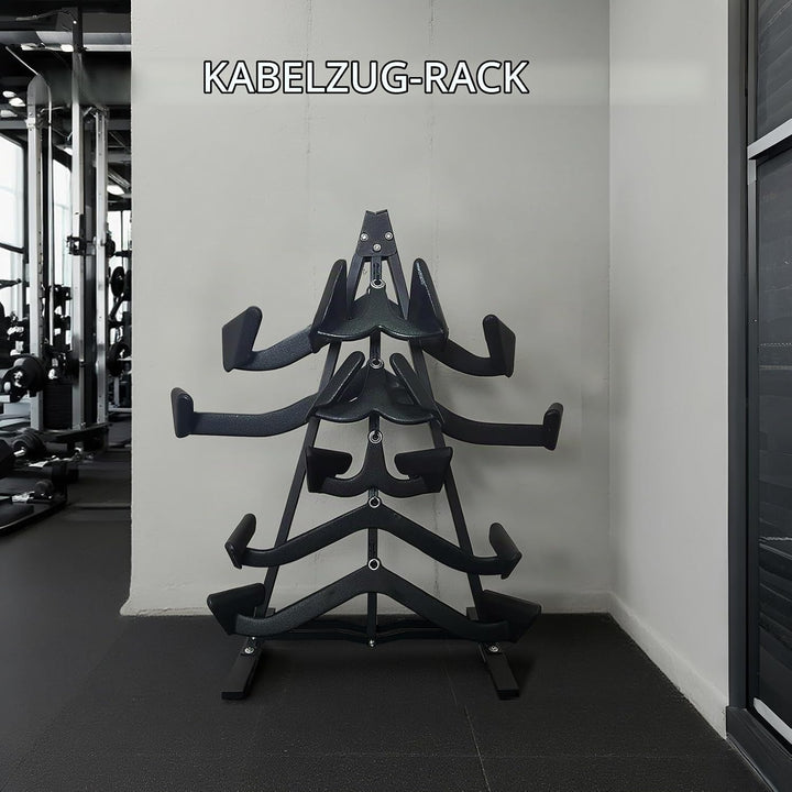 KORIKAHM Lat Pulldown Attachments Storage Rack, Wall Mounted Lat Pull Down Bar Organizer with Heavy
