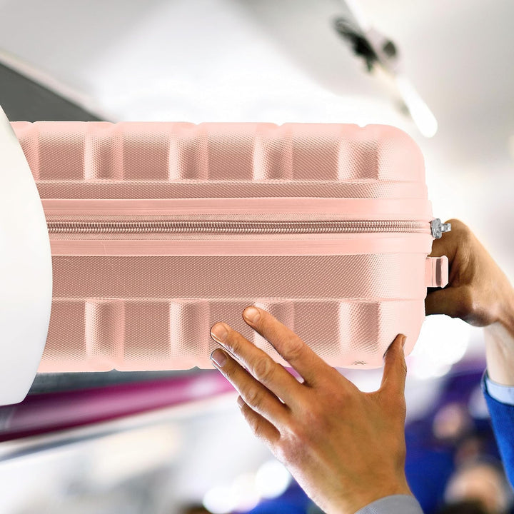 Flight Knight ABS Leichtgewicht Reisekoffer Koffer 3 Groben Kompatibel Mit Air Berlin, Lufthansa, Eu