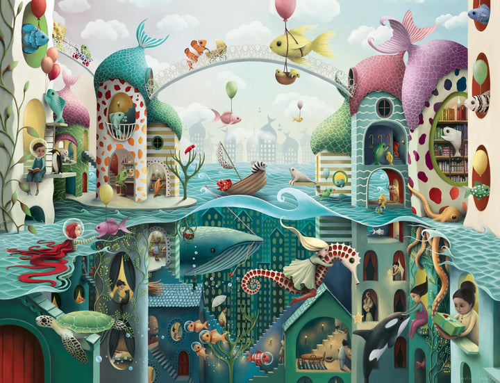 Ravensburger 135919 Fish 16823 Wenn die Fische Laufen können, Mehrfarbig