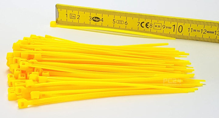 Kabelbinder 100mm Gelb 2500Stck. | Sparpaket | Premiumqualität von PC24 Shop & Service 1. 2500Stck.