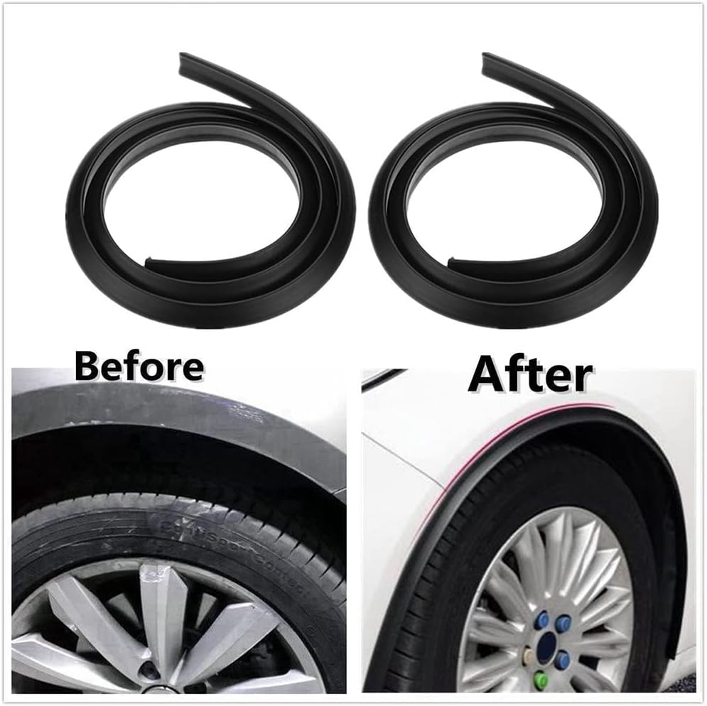 Riloer 2PCS Car Fender Protectors, universelle weiche Gummi -Kotflügel -Flares -Protektoren zum Schu