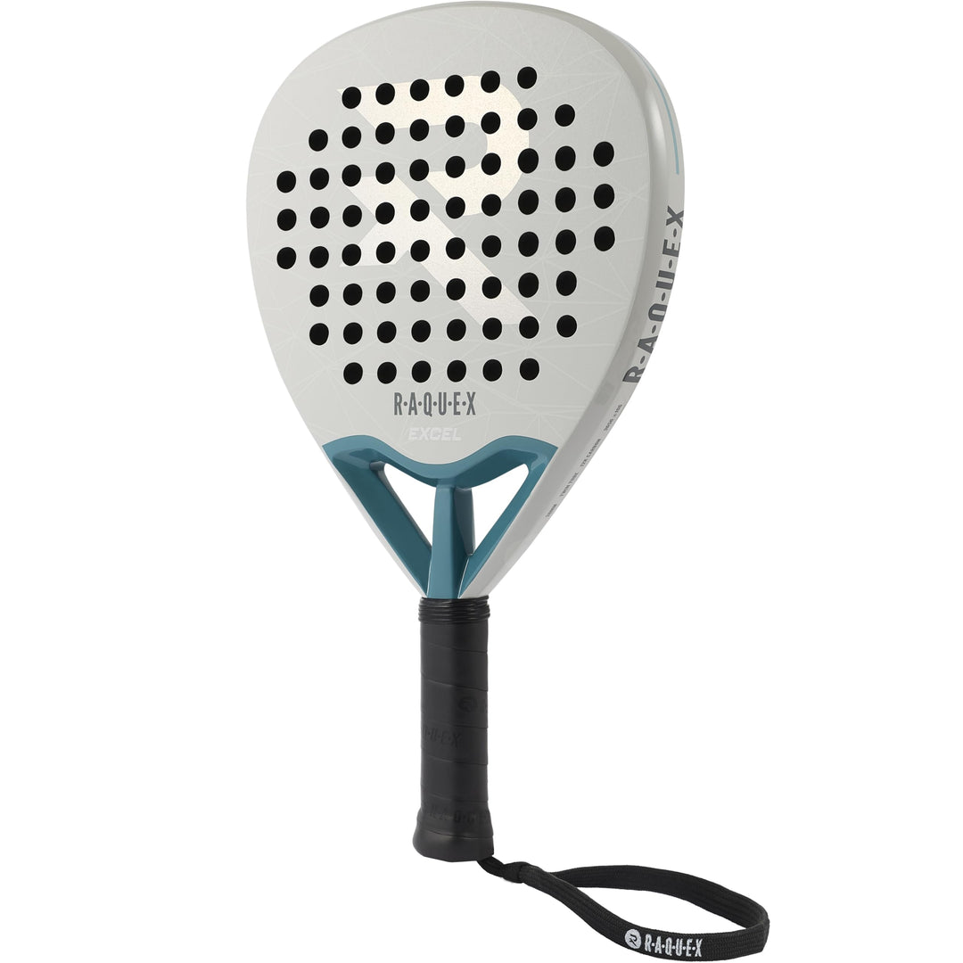 Raquex Excel Padelschläger – für fortgeschrittene Anfänger/Fortgeschrittene – 12K-Carbonrahmen, reak