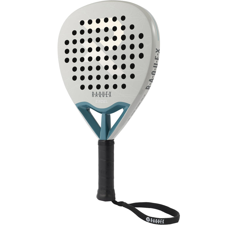 Raquex Excel Padelschläger – für fortgeschrittene Anfänger/Fortgeschrittene – 12K-Carbonrahmen, reak