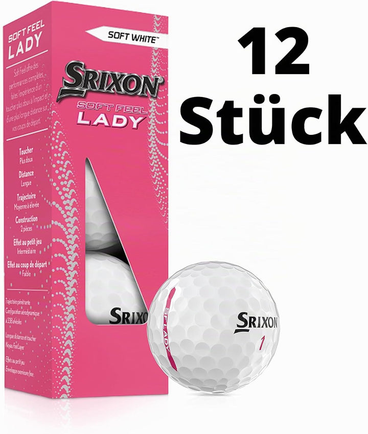 Srixon Soft_Feel_Lady_8 Golfbälle Uniq Size Weiss, Uniq Size Weiss