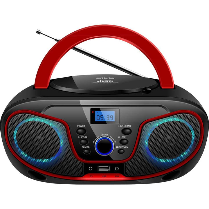 Silva Schneider MPC 19.4 USB CD-Radio UKW AUX, CD, USB Schwarz, Rot, 1901851 schwarz/rot, schwarz/ro