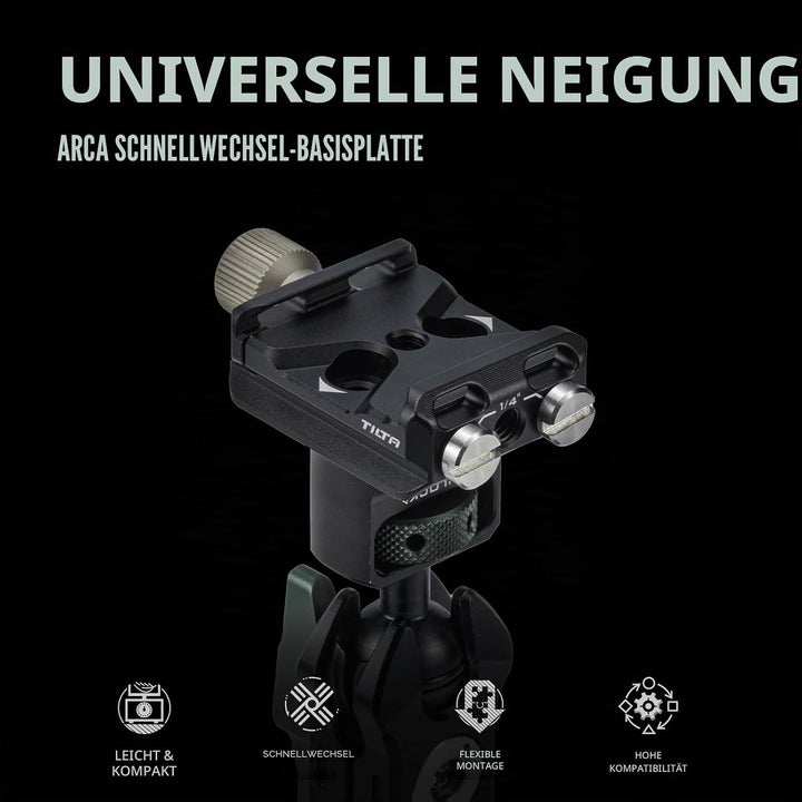 Tilta Universal ARCA Schnellwechsel-Grundplatte, kompatibel mit 38 mm Arca-Swiss Schnellspann-Empfän