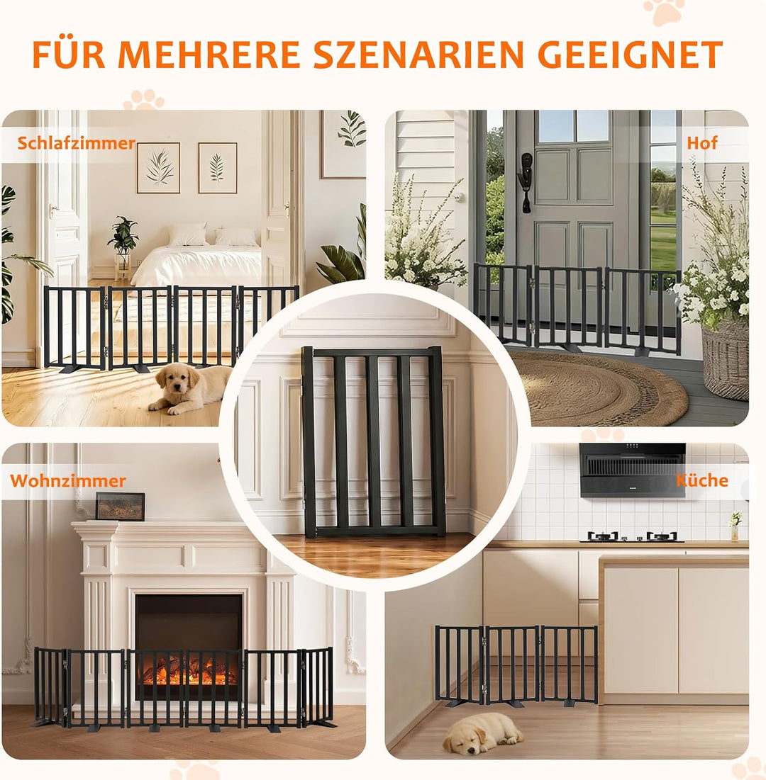 Snagle Paw Hundegitter mit Standfüssen für kleine Hunde und Welpen,42cm Hoch | Niedriges Absperrgitt