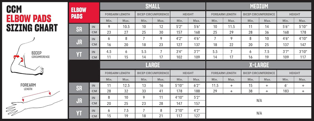 CCM JetSpeed FT880 Junior Eishockey Ellbogenschützer Junior-L, Junior-L