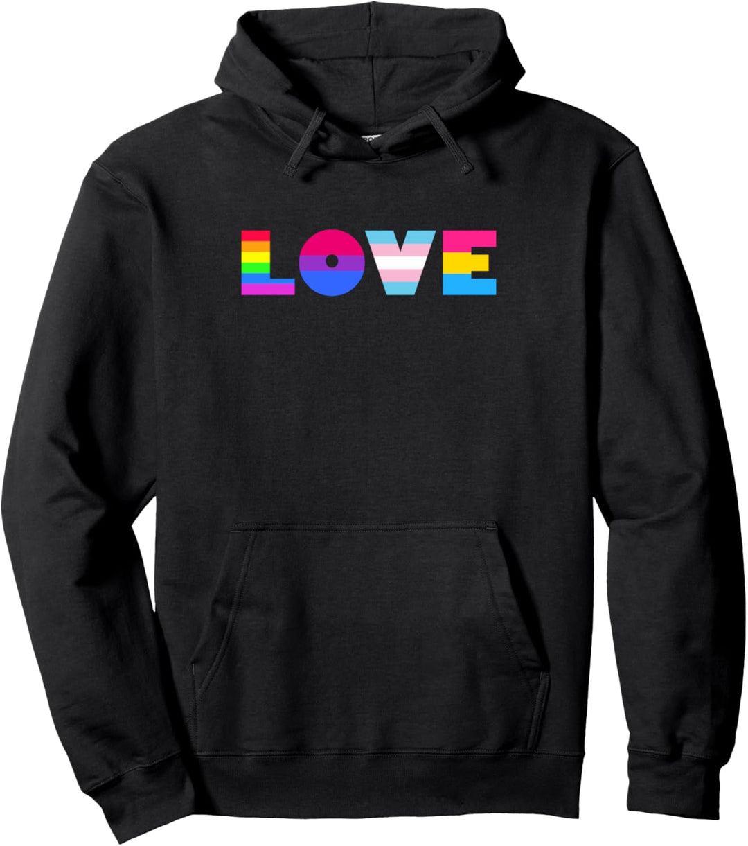 Love Pride Flaggen LGBT CSD Pullover Hoodie