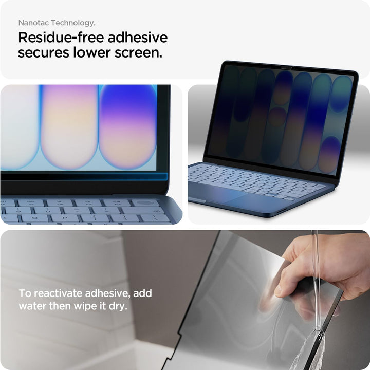Spigen SafeView Magnetischer Blickschutzfilter [1P] für Macbook Neo 13" | Privacy Schutz, Blendschut