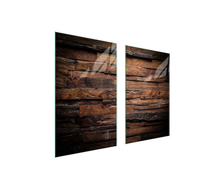TMK ArtDeko Herdabdeckplatte 2 Teilig 40x52 + 35x52 cm - Spritzschutz Herdabdeckung – Herdschutz aus
