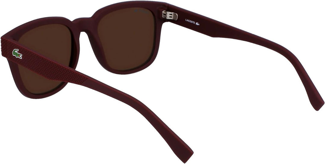 Lacoste Unisex L982S Sunglasses, 600 Matte RED, 53