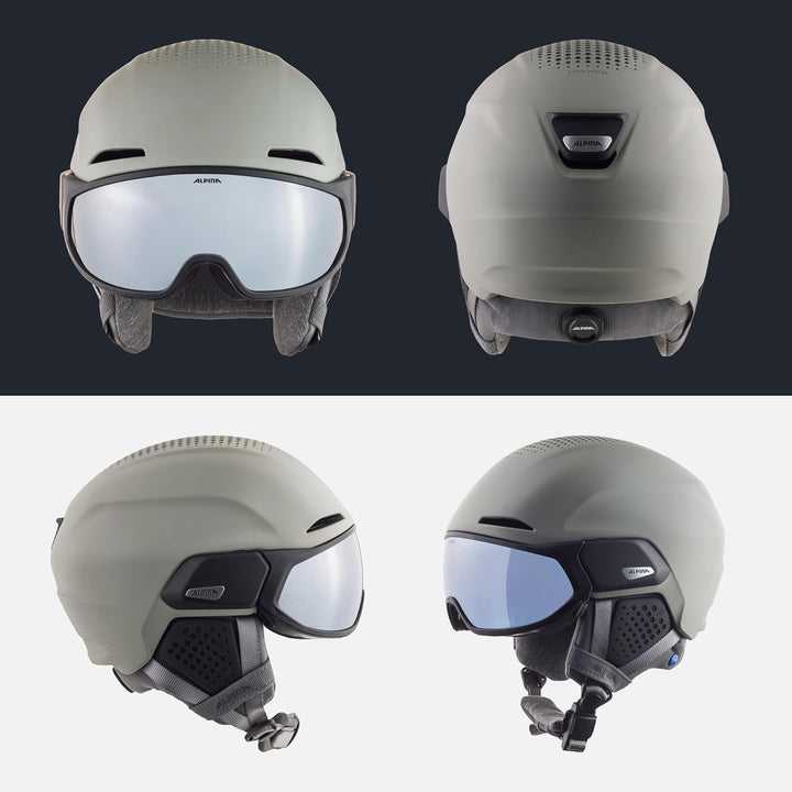 ALPINA ALTO Q-LITE - Sicherer, Stossabsorbierender &amp; Individuell Anpassbarer Skihelm Mit Kontrastver