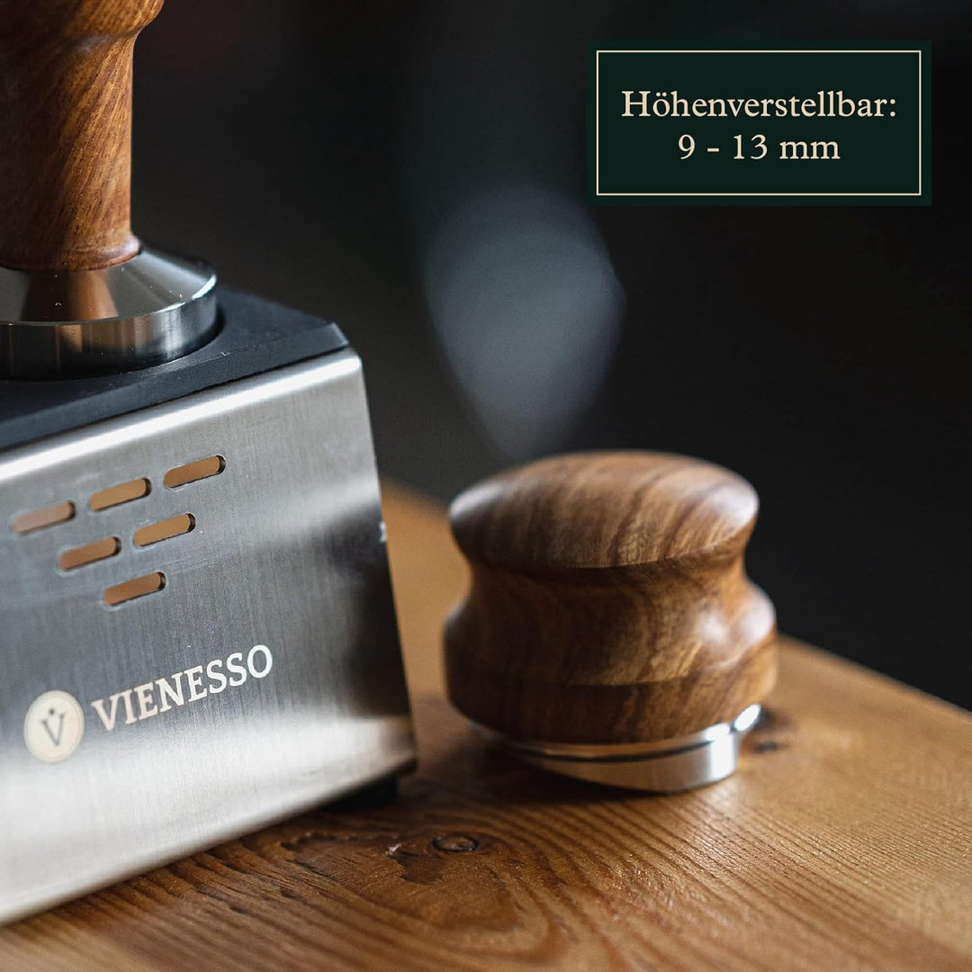 Leveler 58mm – höhenverstellbarer Espresso‑Puck‑Distributor für Siebträger zur gleichmässigen Extrak