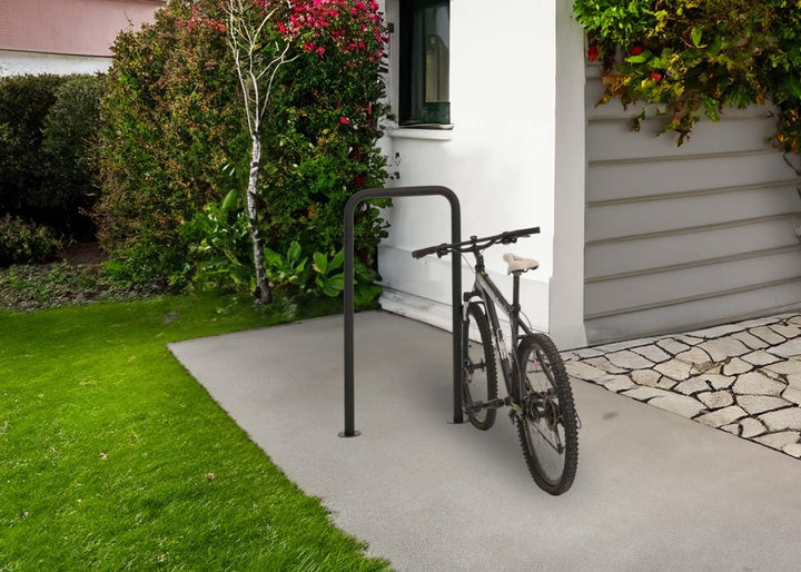 Mendler Fahrradbügel HWC-N42, Fahrradständer Anlehnbügel Bügel Absperrung, In-/Outdoor Stahl pulverb
