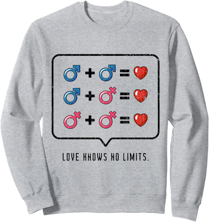 Liebe kennt keine Grenzen LGBT Paare Geschenk Valentines Sweatshirt