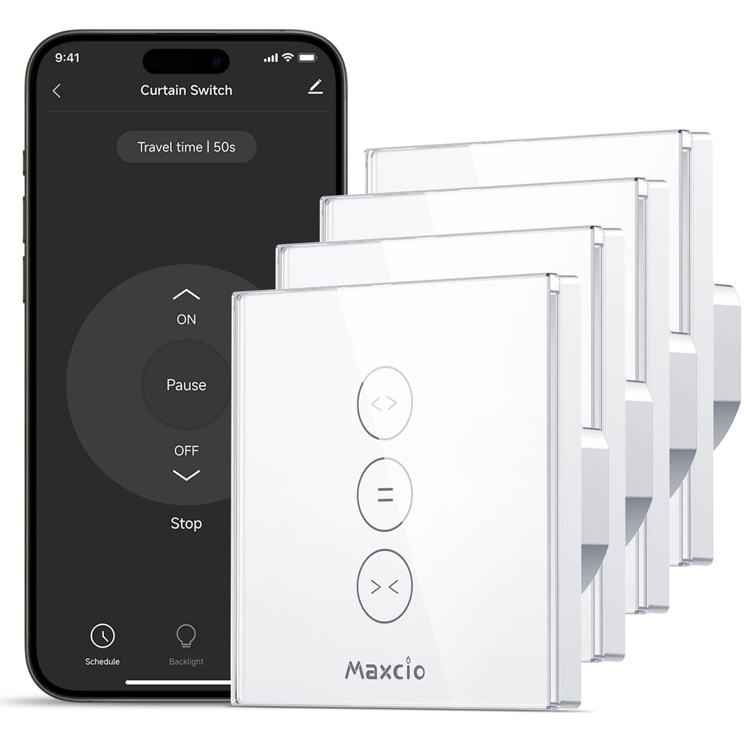 Smart Rolladen Zeitschaltuhren, Maxcio Wlan Rolladen Jalousie Vorhang Schalter, Kompatibel mit Alexa