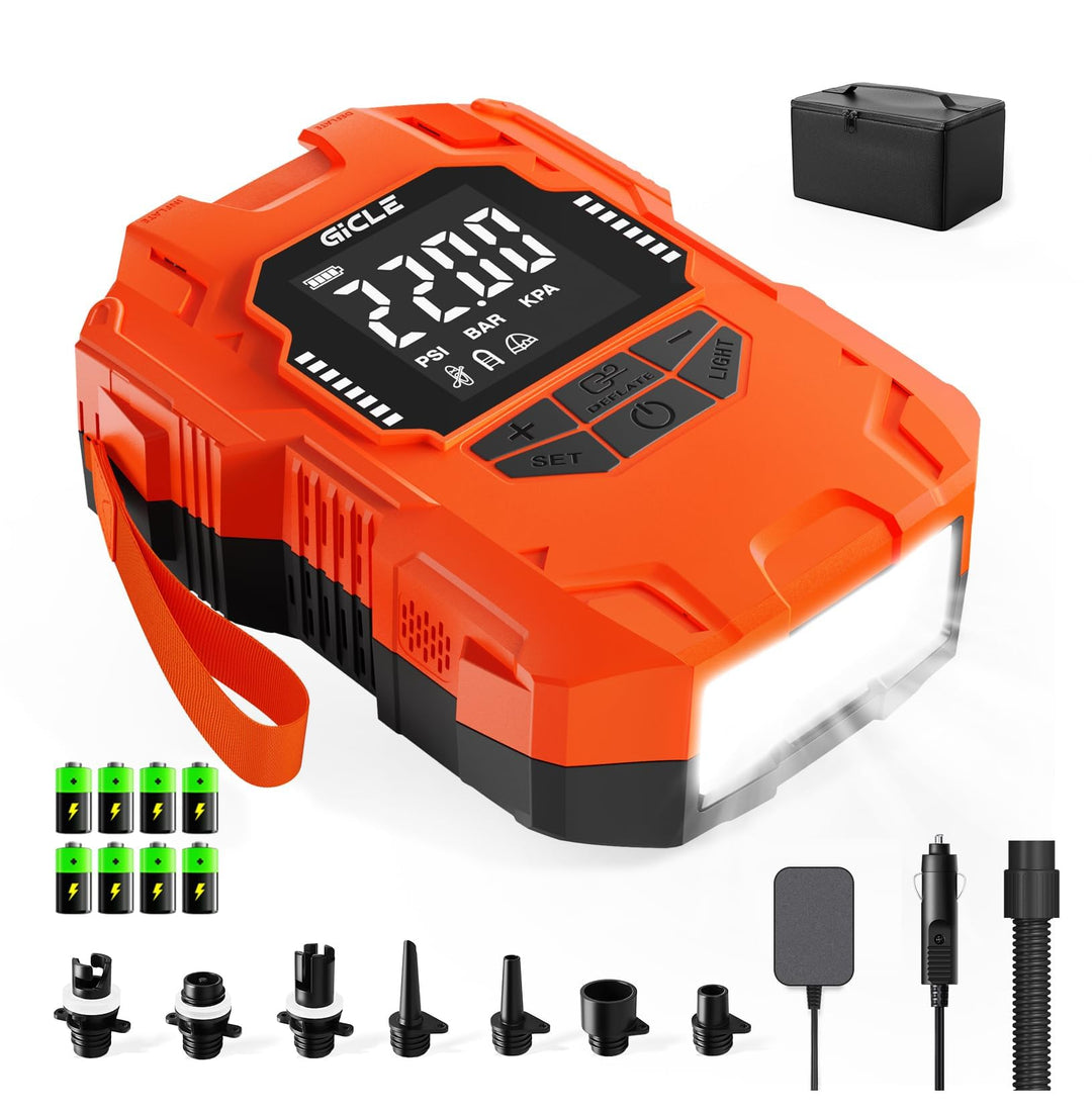 GICLE Sup Pumpe Elektrisch 22PSI Elektische Sup Pumpe Akku 36W Typ-C-Anschluss Inflator & Deflator 1