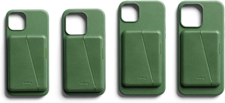 Bellroy Mod Hülle + Brieftasche für iPhone 14 Pro - (Leder-Handyhülle, Slim Card Holder) - Evergreen