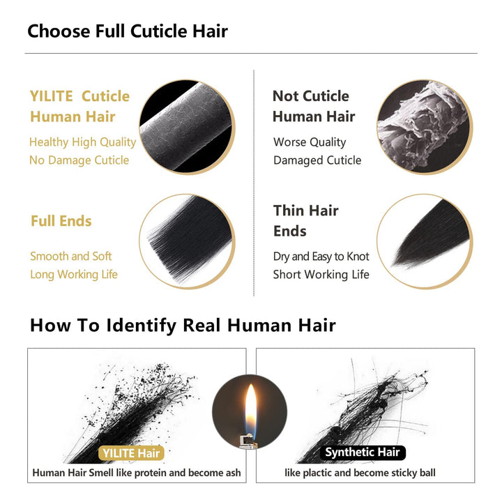 YILITE Clip in Extensions Echthaar Blond 45cm 100% Echthaar Extensions Clip 18 Zoll 8 Stück 120g Uns