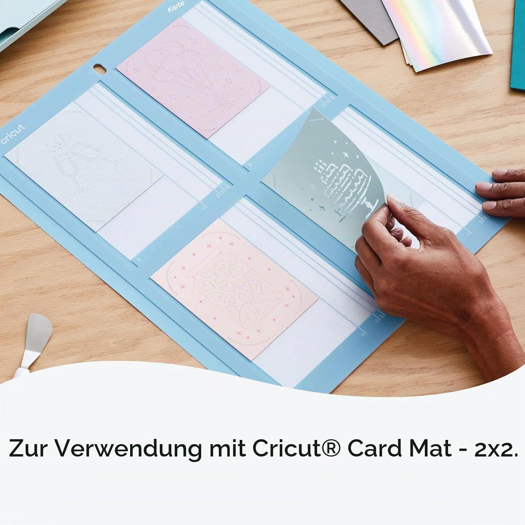 Cricut Insert Cards | Prinzessin | 12,1 cm x 12,1 cm (Cricut -Grösse S40) | 35-Pack | Zur Verwendung