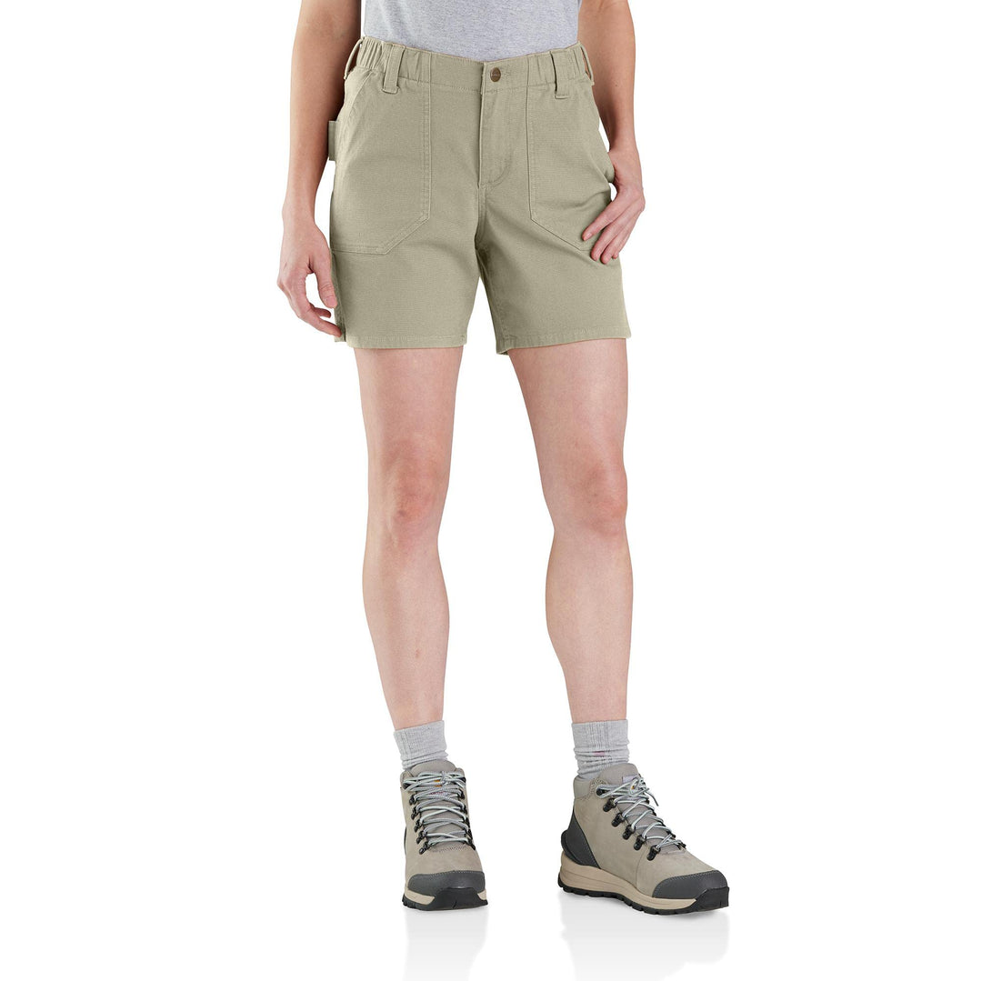 Carhartt Damen Shorts Rugged Flex Relaxed Fit Canvas Work Short 40 Greige, 40 Greige