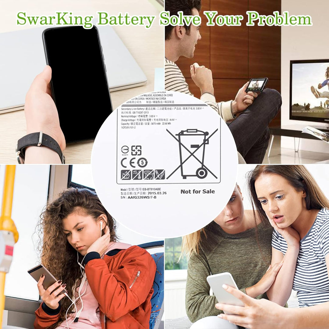 SwarKing Ersatz Akku Kompatibel mit Samsung Galaxy TAB S2 9.7 SM-T810 SM-T813 815 819 EB-BT810ABE wi