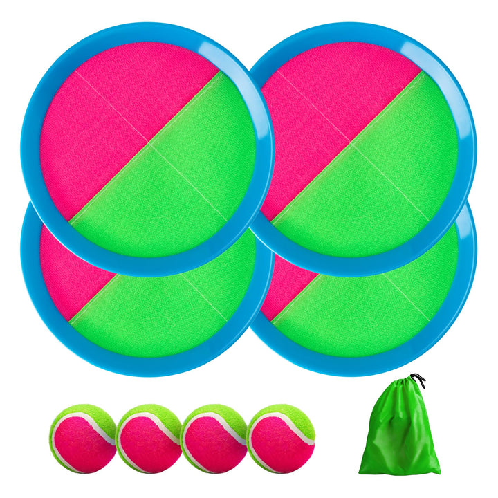 U&amp;C Planet Beachball Set Strandtennis Set Paddle Ball Spiel Klettballspiel Strandschlägerset für Kin