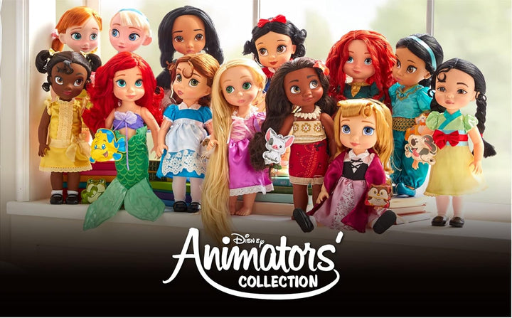 Disney Store Dornröschen aus der Animator Collection, 39 cm / 15", echt wirkendes Haar und Outfit, m