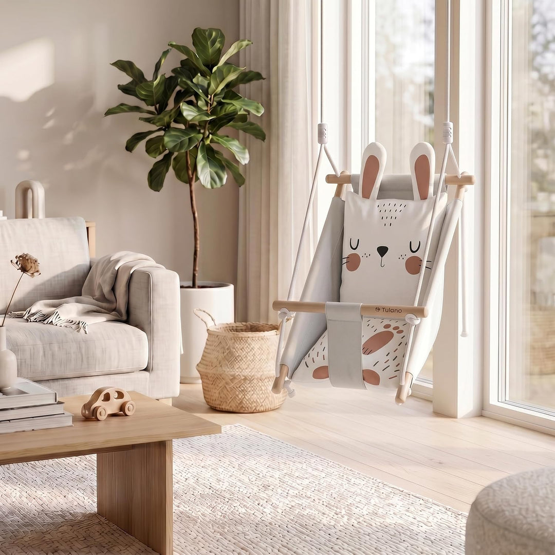 Tulano Hop 45 3in1 Babyschaukel – Mitwachsend durch Sitz - 6–36 Monate | Flexibel zum Sitzen und Zur