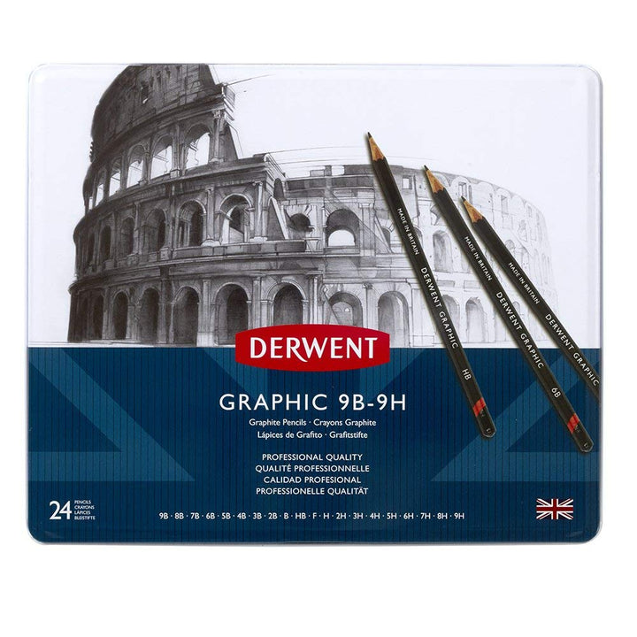 Derwent Graphik Bleistifte Set 24 Stück 24 Stück (1er Pack), 24 Stück (1er Pack)