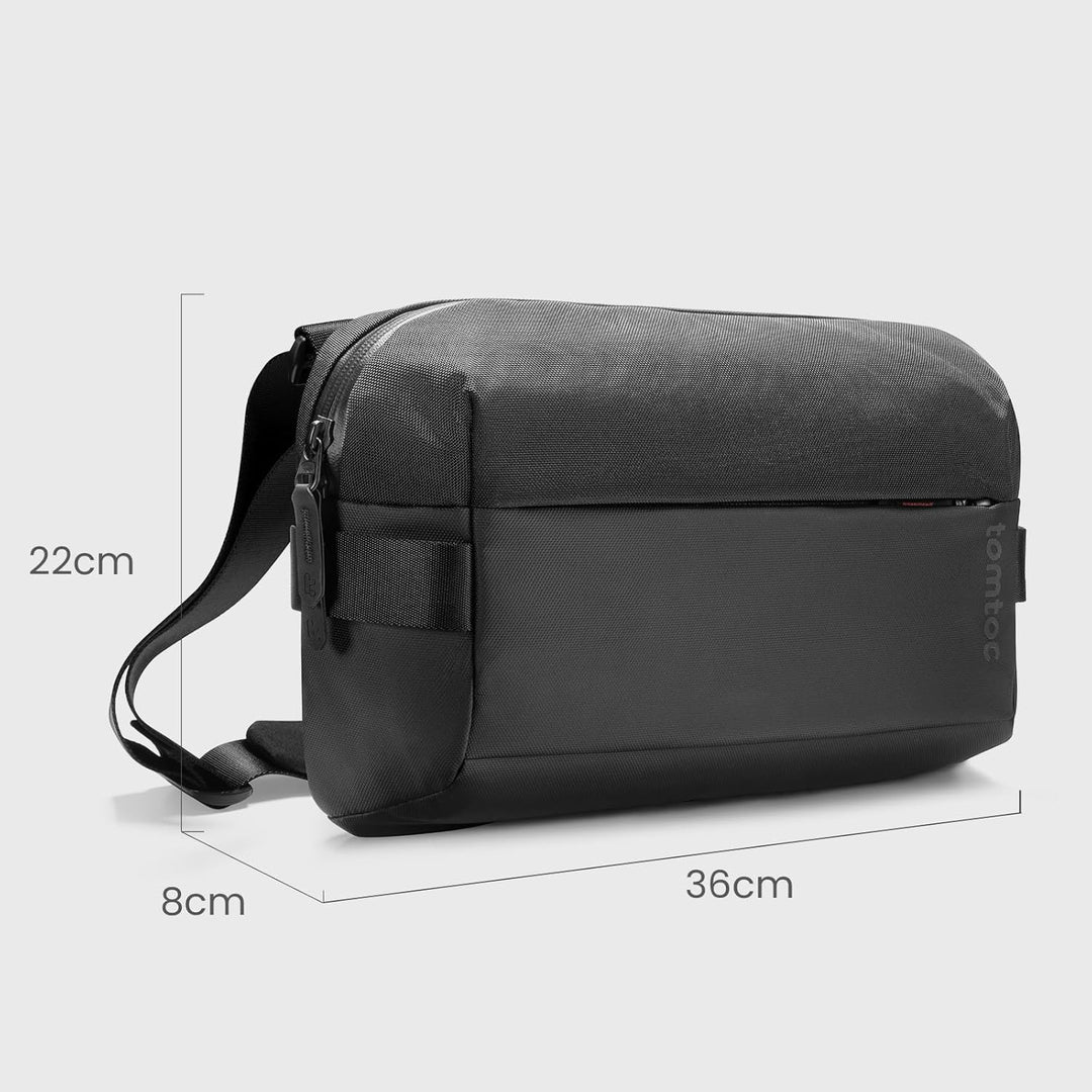 tomtoc Schultertasche für 2024 11-Zoll iPad Pro M4, 11 Zoll iPad Air M2, 7 Liter Herren Umhängetasch