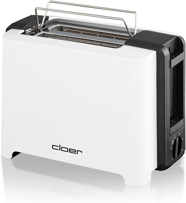 Cloer 3531 Full-Size Toaster für 2 XXL Toastscheiben, 750-900 Watt, Toast-Check-Funktion, Brötchenau