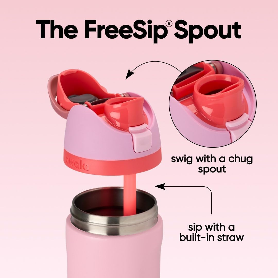 Owala FreeSip Isolierte Edelstahl Trinkflasche mit Strohhalm, 710 ml – BPA-frei, optimal für Sport,