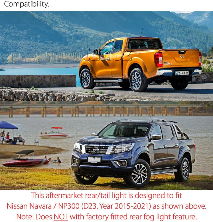 TUNEZ® Richtig Rücklicht für Navara NP300 D23 2015 2016 2017 2018 New rechts hinten Rücklicht Lampe